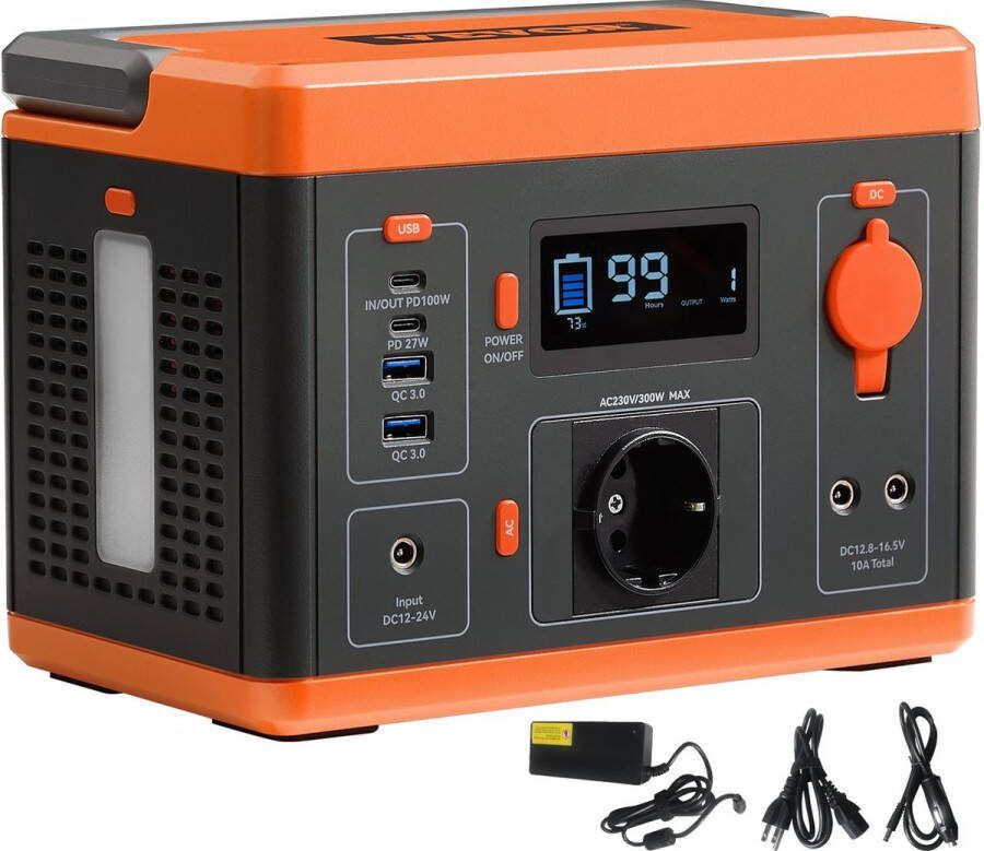 Jemaison Powerstation draagbaar 9 Ingangspoorten Powerastations USB 2900mAh Powerbank zonneenergie 300W