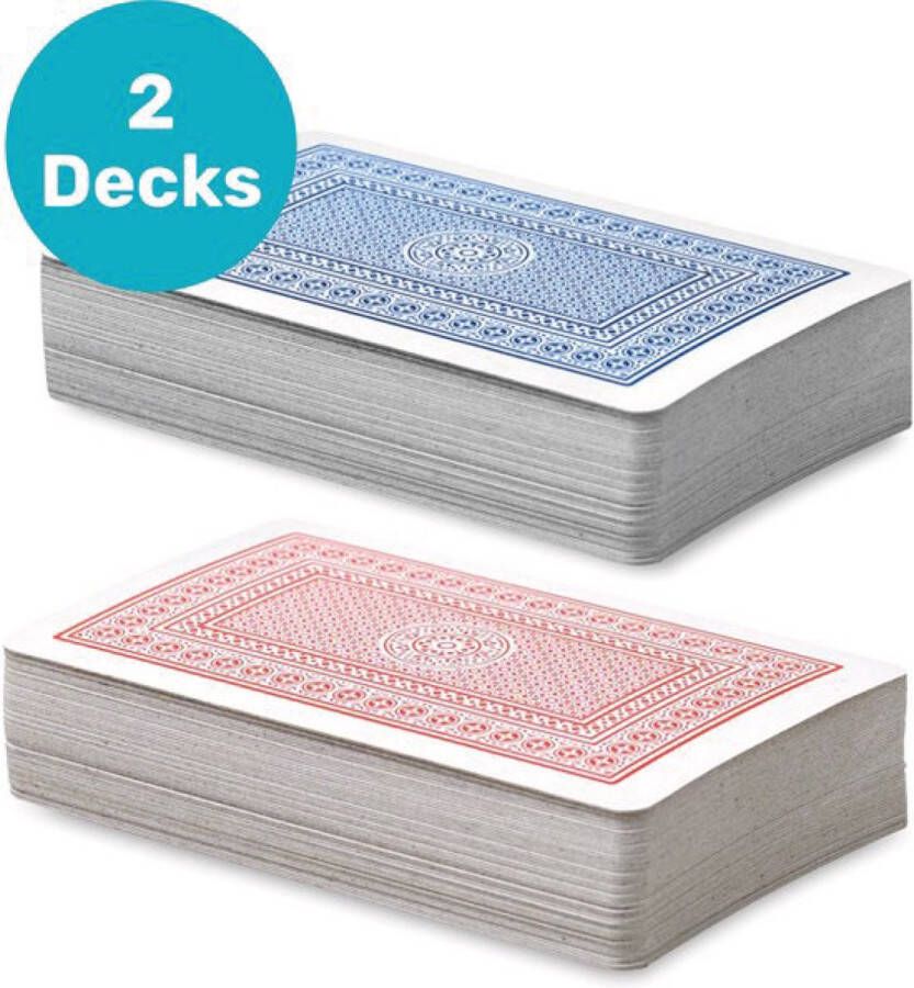 Jespro Speelkaarten 2 Pack 2x56 kaarten Volwassenen Pokerkaarten Playing cards