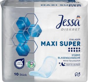 Jessa Diskret Discreet maandverband Maxi Super (10 St )