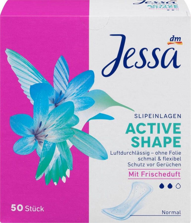 Jessa inlegkruisjes Actieve Shape met frisse geur maandverband (50 stuks)