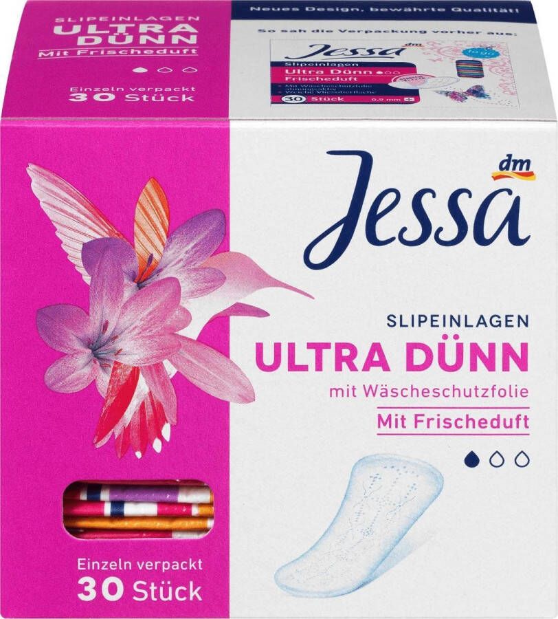 Jessa Inlegkruisjes ultradunne frisse geur (30 stuks)