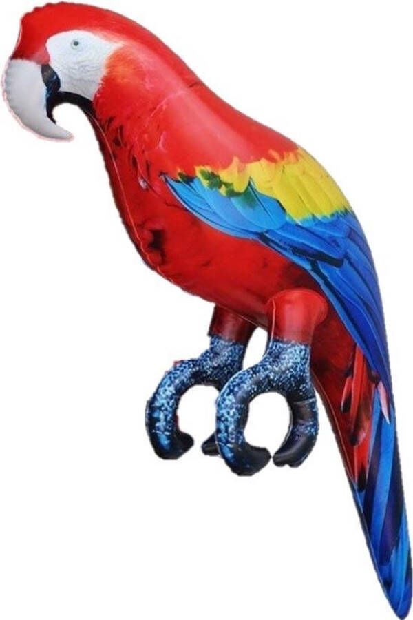 Jet creations Opblaas ara papegaai vogel dieren 25 cm realistische print Opblaasfiguren