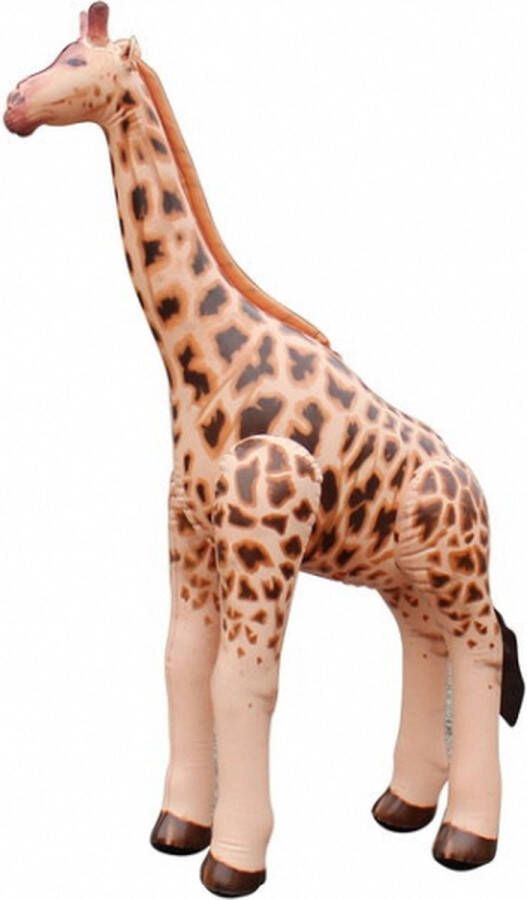Jet creations Opblaas giraffe bruin 92 cm Opblaasfiguren