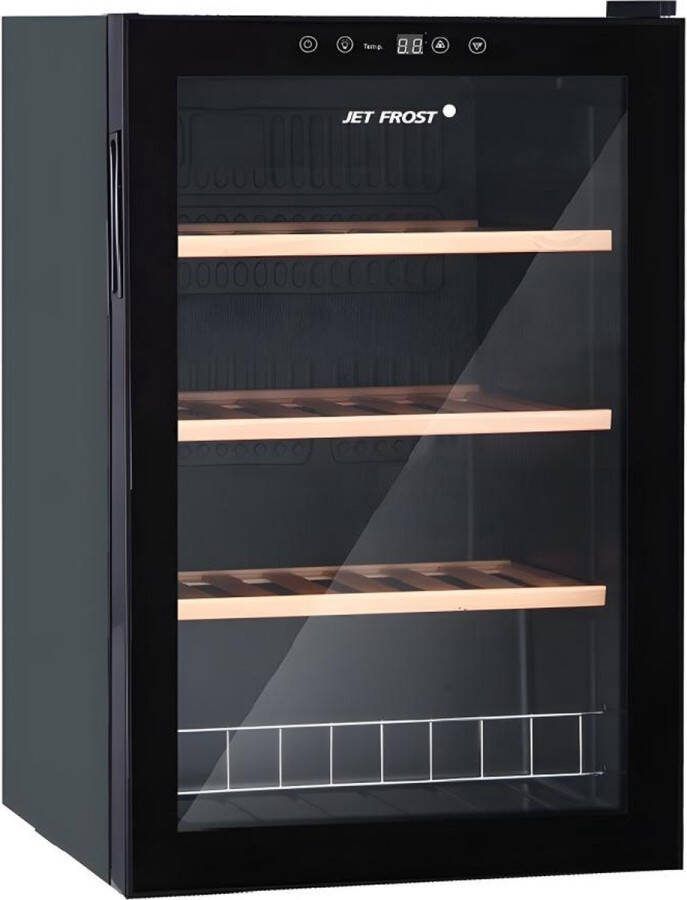 JETFROST Wijnkoelkast 48 flessen Regelbare thermostaat L 54 cm x H 83.4 cm x D 53.8 cm