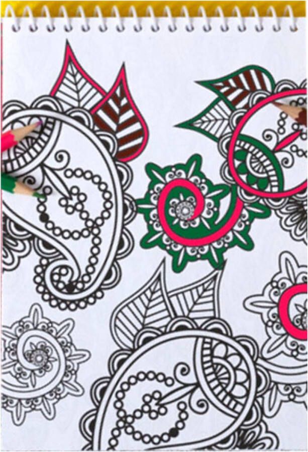 JEUX 2 MOMES Kleurboek voor volwassen Mandala's Cadeaus onder 10 euro Blok met spiraal 100 pagina's Gratis Verzonden