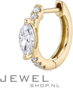 Jewelshop.nl Bailey Hoop Oorbellen | Oorbel Goud | Sieraden Dames | Gouden Ringen | Gouden Hoepels | Oorbel Marquise | Cadeau Vriendin | Valentijnsdag Cadeau | Liefdes Cadeau | Happy Valentine | I Love You | Ik Hou Van Jou