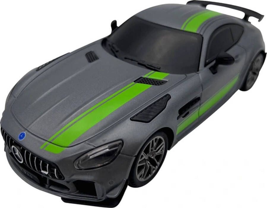 Jian Feng Yuan Toys Mercedes-AMG GT R PRO Officieel gelicentieerde op afstand bestuurde RC auto op schaal 1:24 met werkende lichten 2 4 GHz Grijs Groen