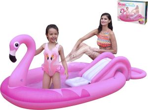 Jilong Kinderzwembad Flamingo met Glijbaan 213x123x78cm