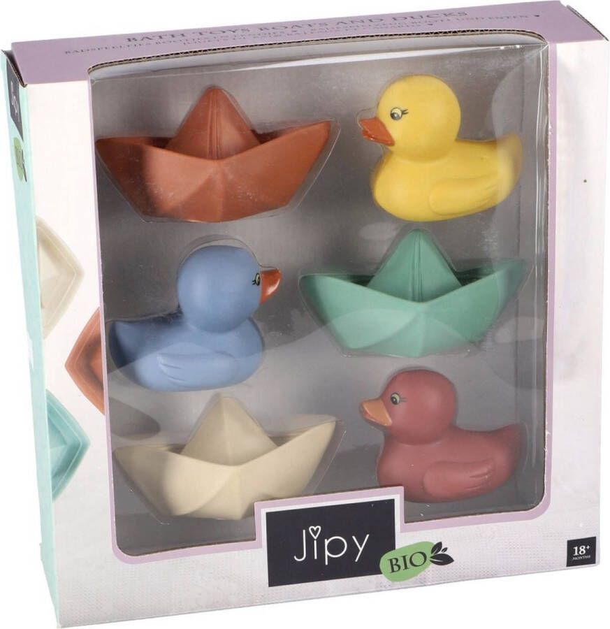 Jipy Bioplastic Badspeeltjes 6-Delig