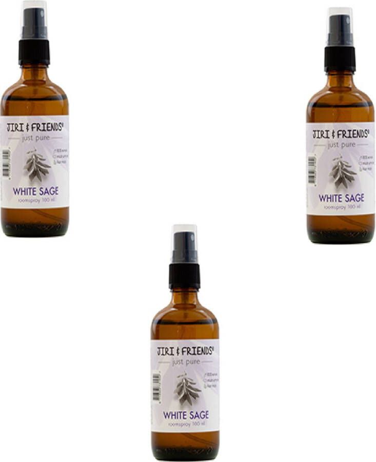 Jiri & Friends Jiri and Friends diffuser aromatherapie Salie voordeelpak 3 flesjes