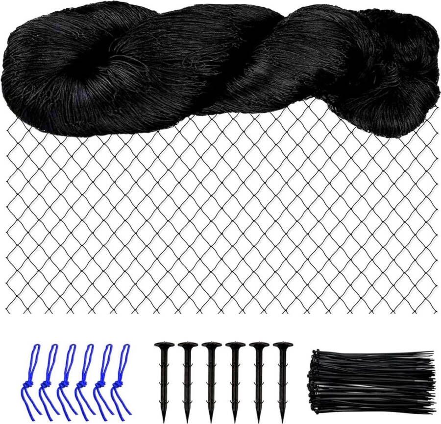 JK24 Vogelbeschermingsnet zwart 7 5 m x 15 m vogelnet duivennet tuinnet vijvernet balkon geel voederbeschermingsnet Hengrongshen vogelnetten fruittuinbeschermingsnetten • bird netting