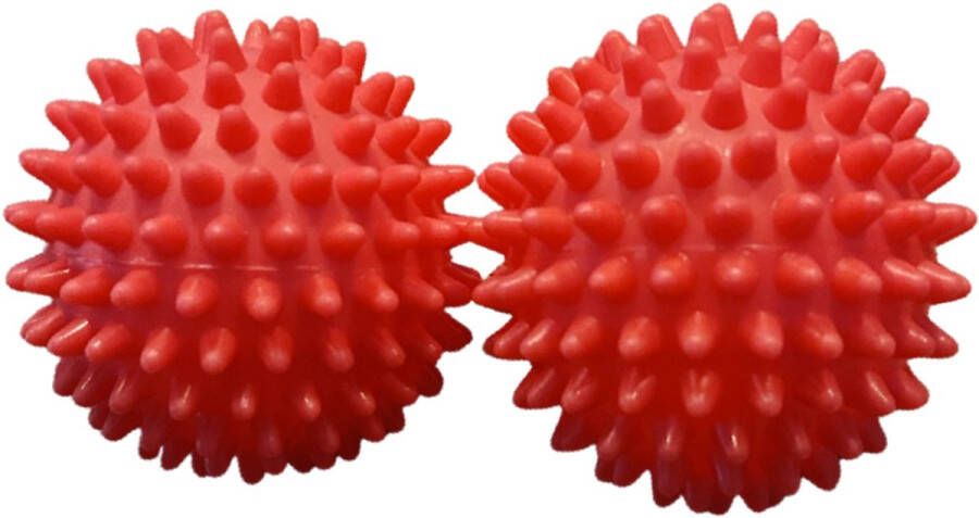 JML Commerce Wasdrogerballen Rood set van 2 Drogerballen Wasdroger Droogballen – Wasbol – Was bal Wasballen – Wasdroger Ballen Wasmachine Wasdroger