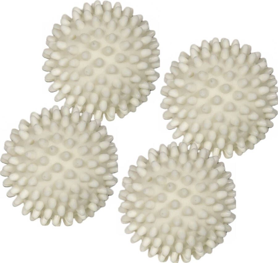 JML Commerce Wasdrogerballen Wit- Wasparfum Set van 4 Drogerballen Wasdroger Droogballen – Wasbol – Was bal Wasballen – Wasdroger Ballen Wasmachine Wasdroger condensdroger