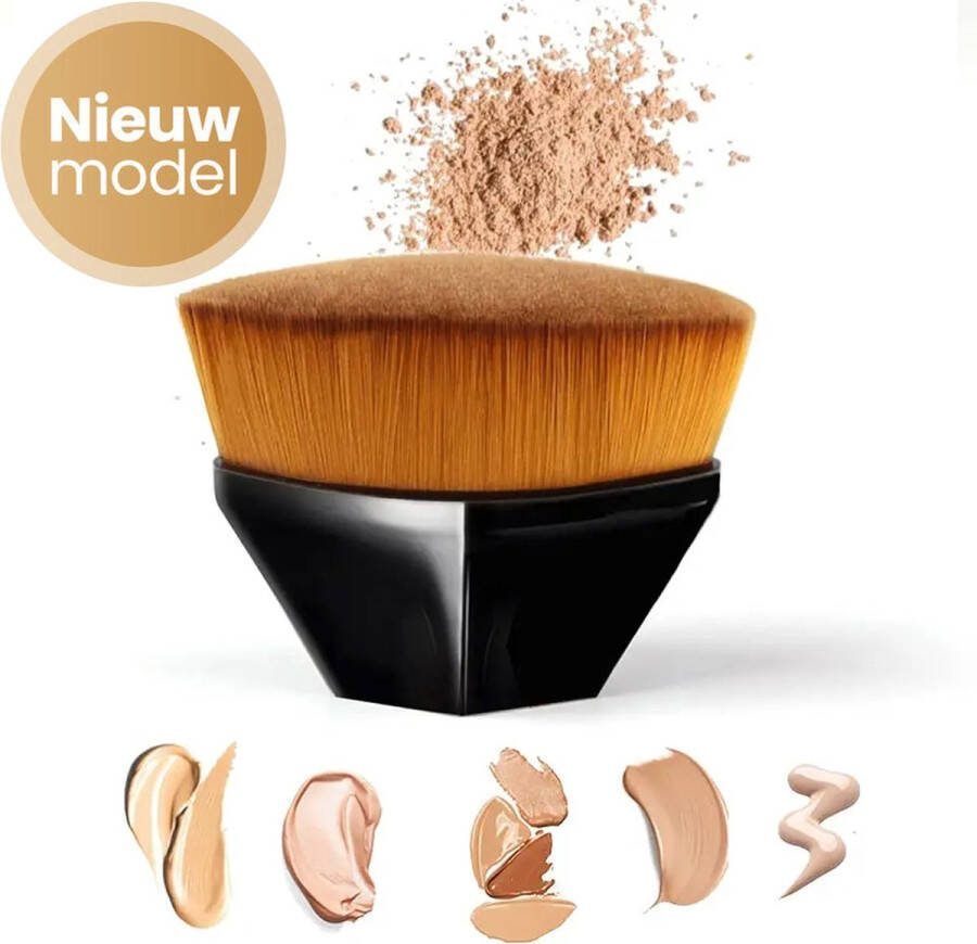 JMP Cosmetics Magic Face Brush Foundation brush Make-up kwast Poederkwast Foundation Concealer Make up borstel