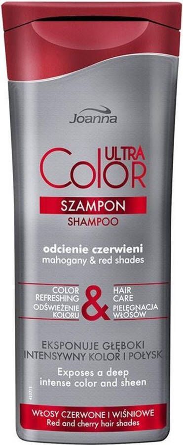 Joanna Ultra Color System Shampoo For Red & Cherry Hair Shampoo Highlighting Shades Of Red And Cherry 200Ml