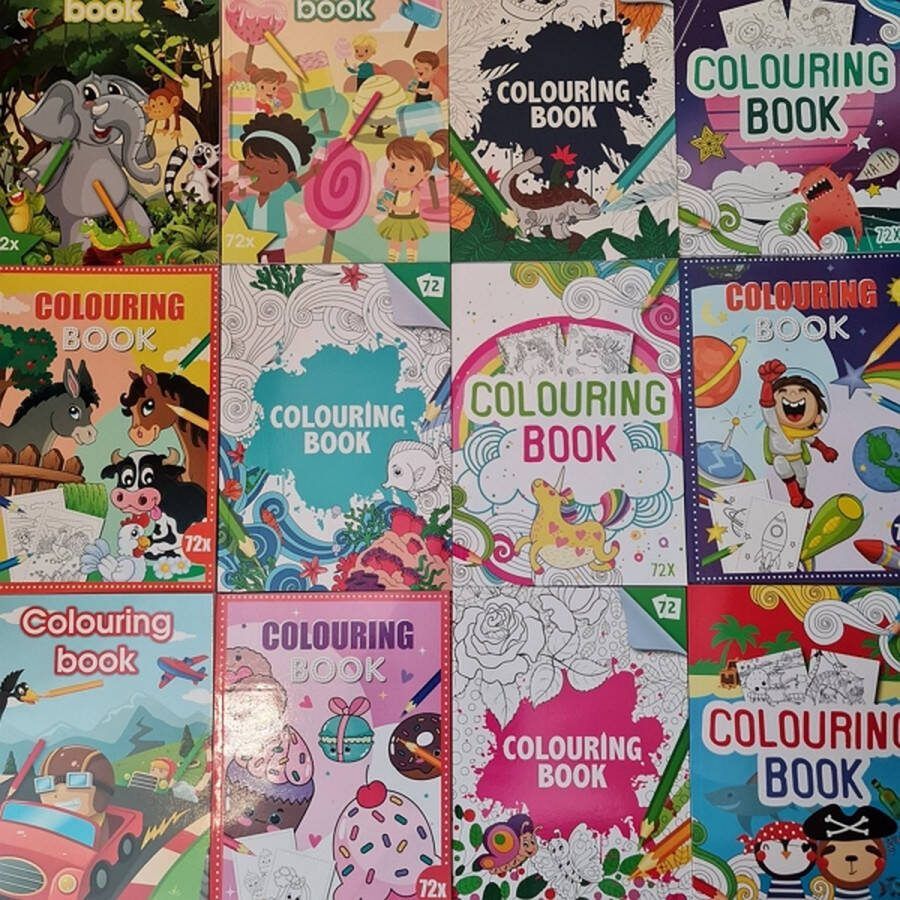JobaStores Voordeel pakket Kleurboeken assorti (6 kleurboeken)