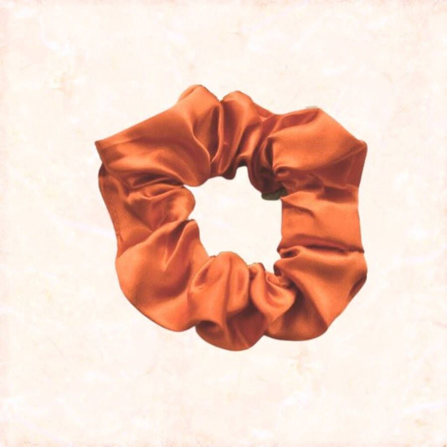Jobo by JET Scrunchie Oranje- Orange Satijn