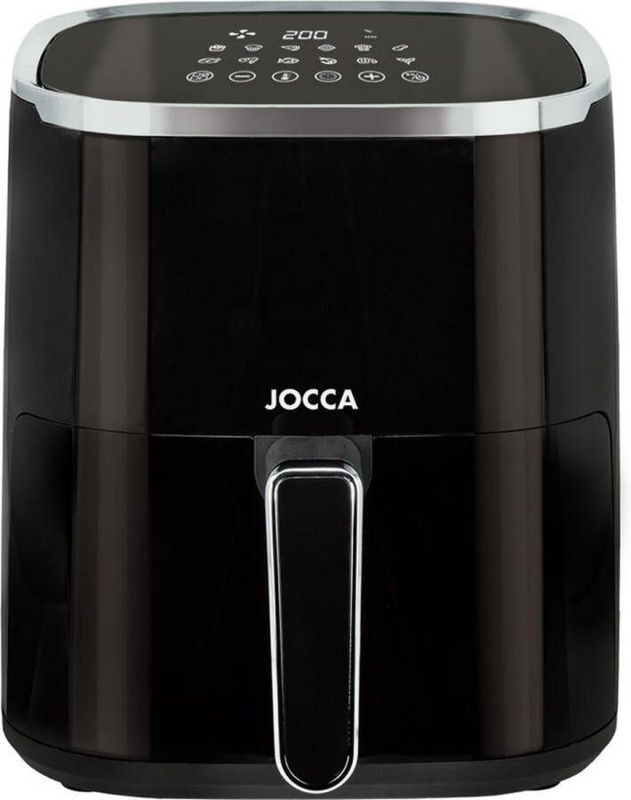 Jocca Airfryer Heteluchtfriteuse Digitale Airfryer Airfryers 5L Airfryer xl Airfryer xxl 1450W Zwart 2196