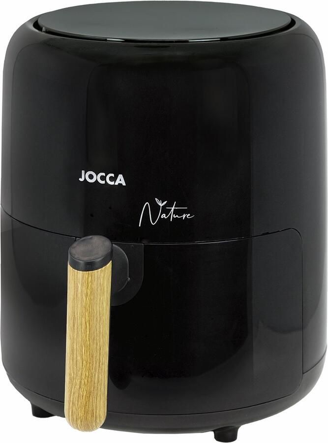 Jocca Nature Airfryer Heteluchtfriteuse Airfryers Air Fryer 3.8L Bamboe Zwart- 2187N
