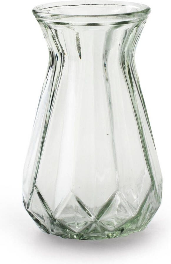 Jodeco Bloemenvaas Stijlvol Model Helder transparant Glas H15 X D10 Cm