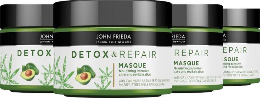 John Frieda 4x Detox & Repair Haarmasker 250 ml