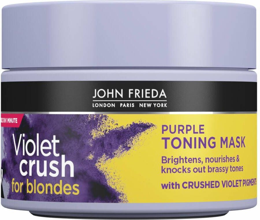 John Frieda 4x Violet Crush Purple Toning Haarmasker 250 ml
