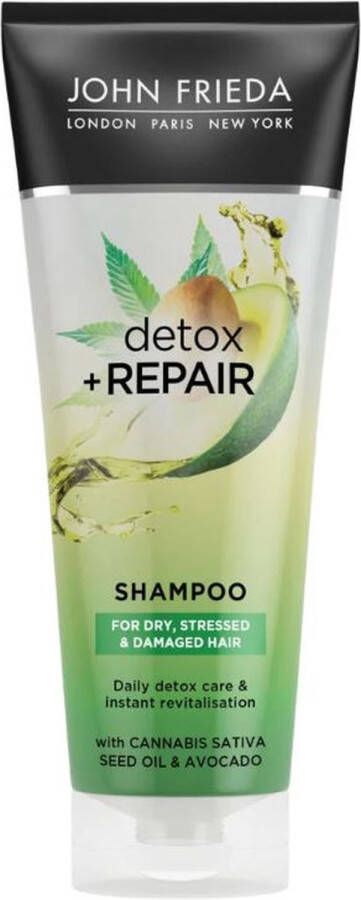 John Frieda Detox + Repair Shampoo 4x250 ml