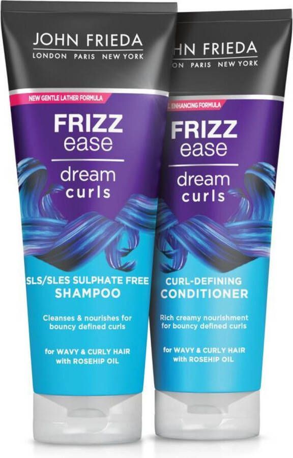 John Frieda Frizz Ease Dream Curls Shampoo 1x 250 ml & Conditioner 1x 250 ml Pakket