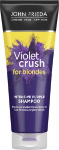 John Frieda Sheer Blonde Violet Crush Intensive Purple Shampoo For Brassy Intense Shampoo Against Yellowing Hair