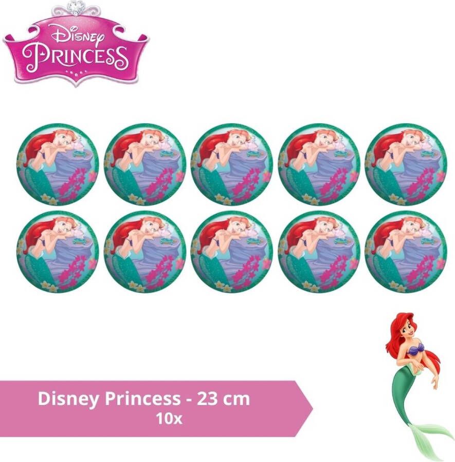 John Toys Bal Voordeelverpakking Disney Princess 23 cm 10 stuks