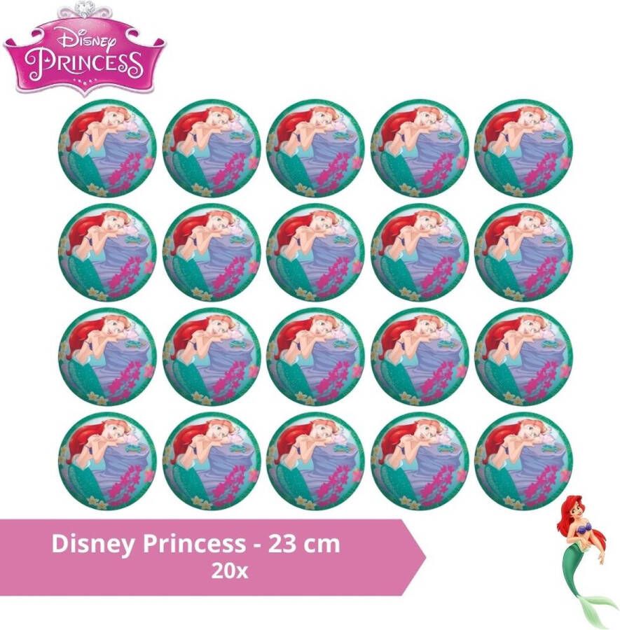 John Toys Bal Voordeelverpakking Disney Princess 23 cm 20 stuks