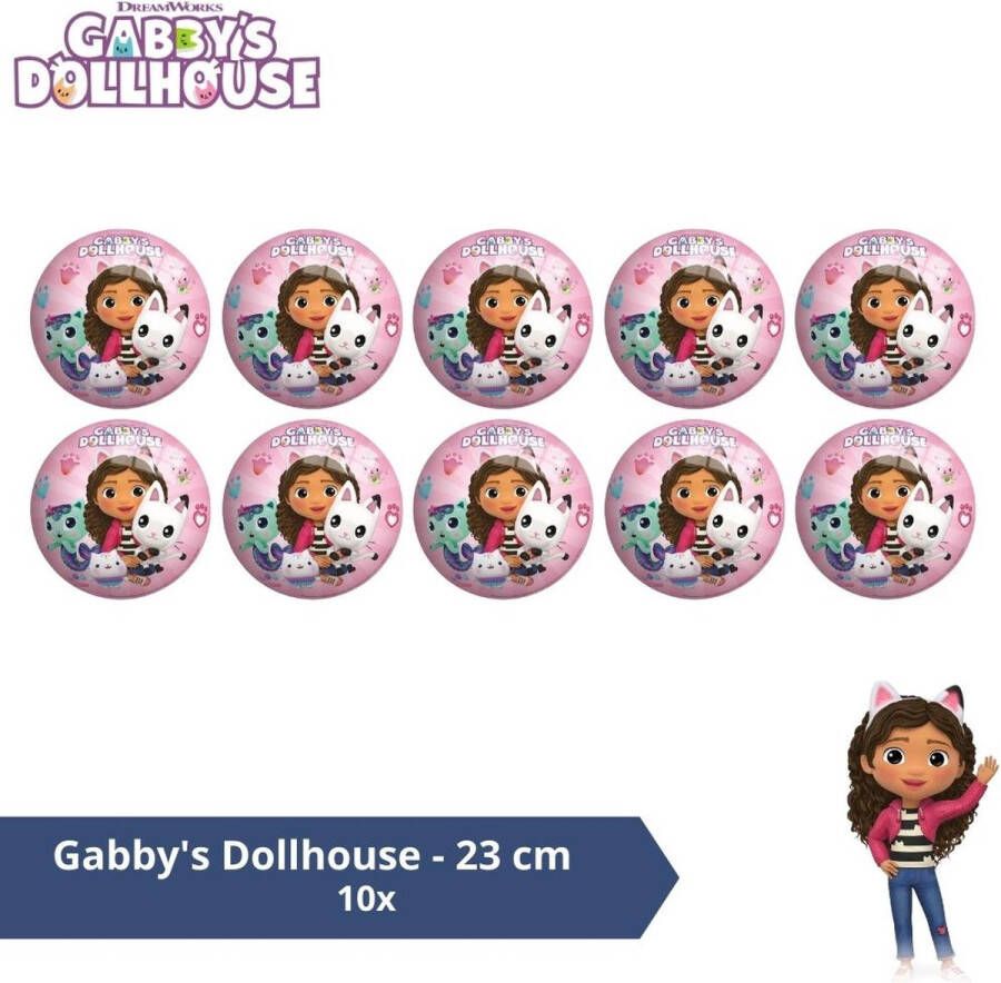 Johntoy Bal Voordeelverpakking Gabby&apos;s Dollhouse 23 cm 10 stuks