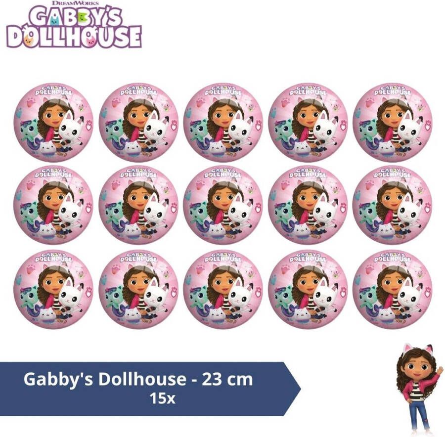 Johntoy Bal Voordeelverpakking Gabby&apos;s Dollhouse 23 cm 15 stuks