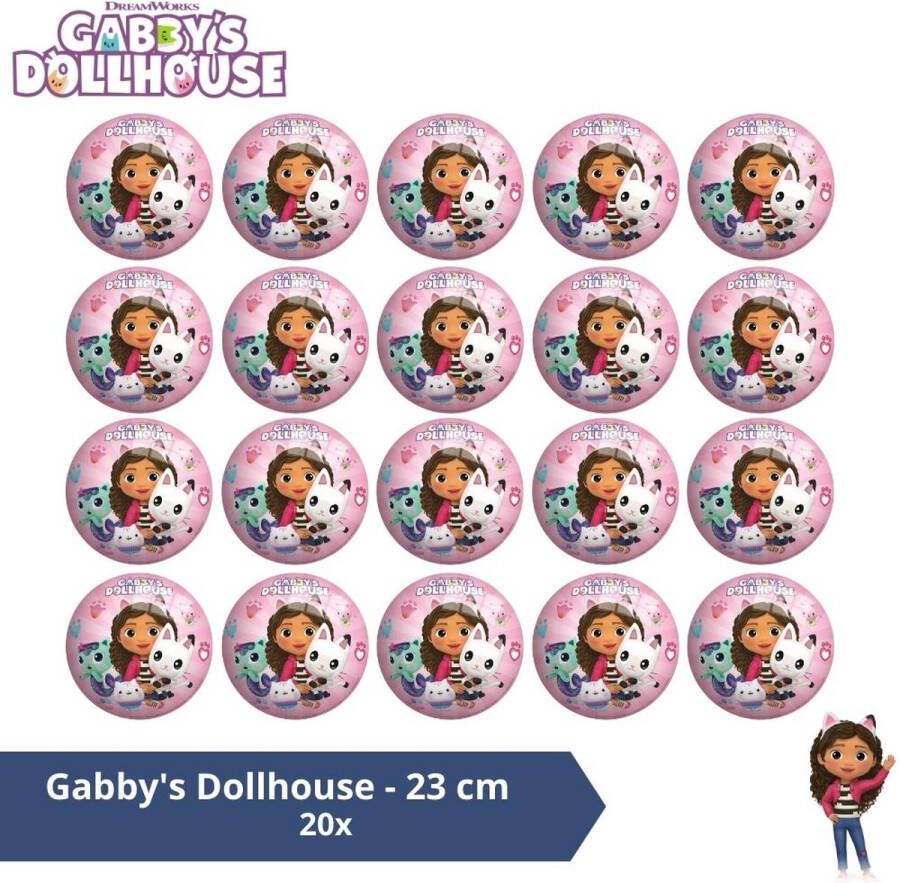 Johntoy Bal Voordeelverpakking Gabby&apos;s Dollhouse 23 cm 20 stuks