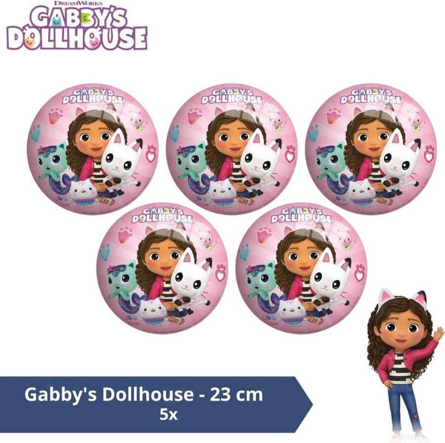 Johntoy Bal Voordeelverpakking Gabby&apos;s Dollhouse 23 cm 5 stuks