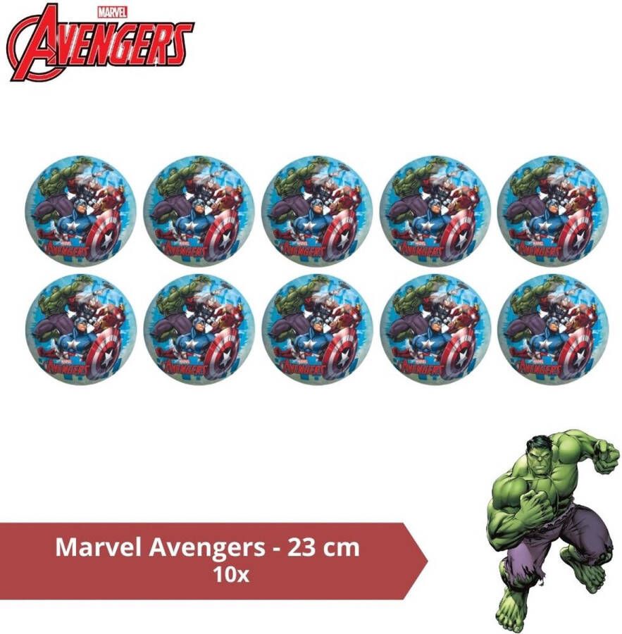 John Toys Bal Voordeelverpakking Marvel Avengers 23 cm 10 stuks