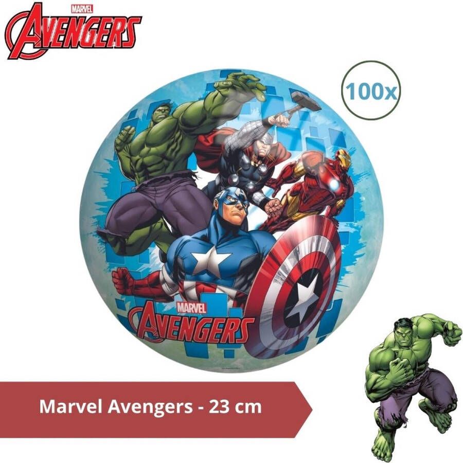 John Toys Bal Voordeelverpakking Marvel Avengers 23 cm 100 stuks