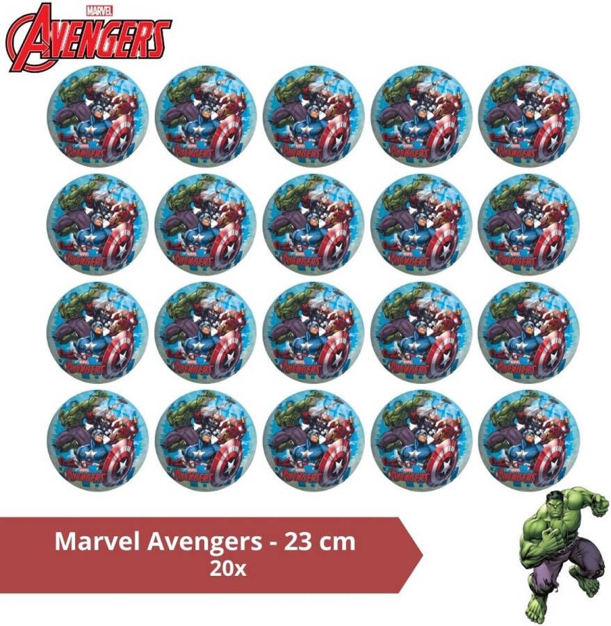 John Toys Bal Voordeelverpakking Marvel Avengers 23 cm 20 stuks