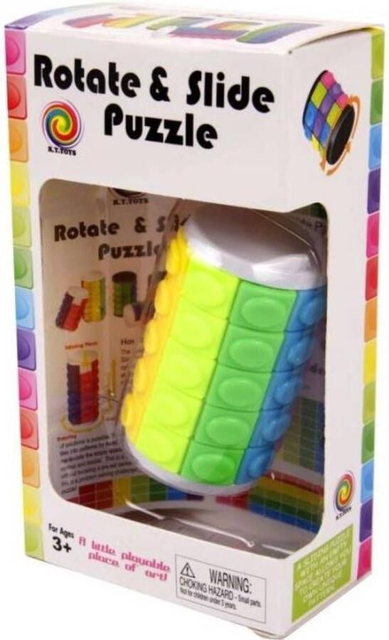 Johntoy breinbreker puzzel Rotate & Slide junior 6 5 x 4 cm