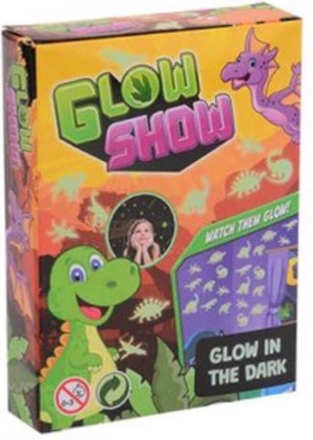 Johntoy Dino Glow In The Dark Set Dinosaurus Muurstickers Glow Show Sterren Plafondstickers Stickers Lichtgevende Dino's Kinderkamer Versiering Muurstickers Stickers Kinderkamer Dinos Dinosaurussen Licht Versiering