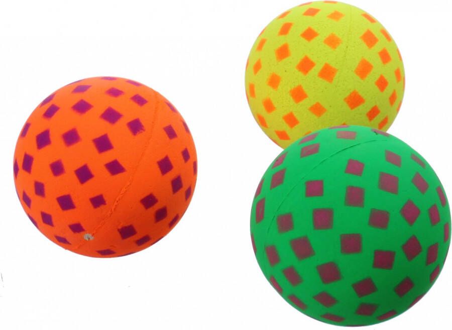 Johntoy High Bounce Stuiterballen 6 5 Cm 3 Stuks