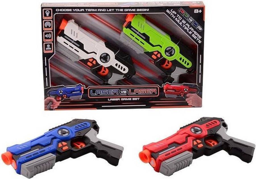 Johntoy Lasergame Set Rood blauw