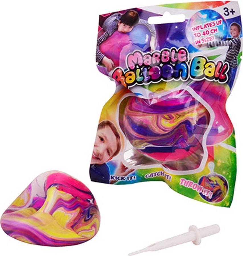 Jonotoys Stressbal kikker met waterballetjes Stressbal voor de hand Groen Rood 10 cm 1 exemplaar