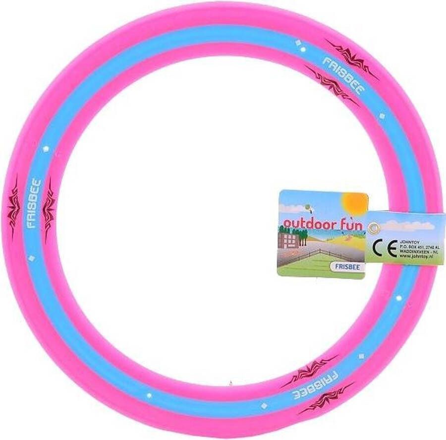 Johntoy Outdoor Fun Frisbee Roze