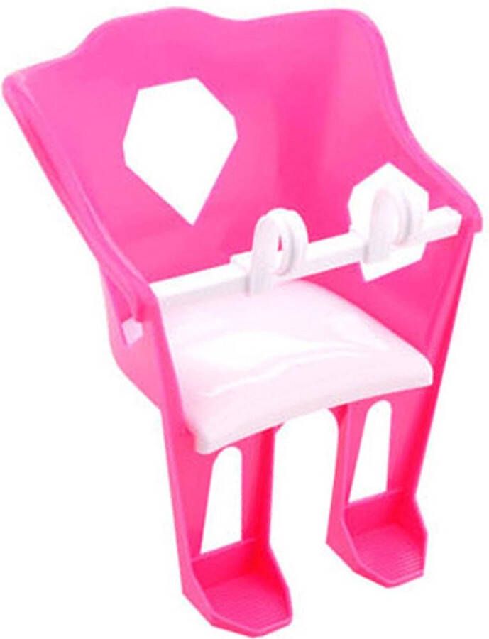 Johntoy poppen fietszitje 25 x 22 x 20 roze