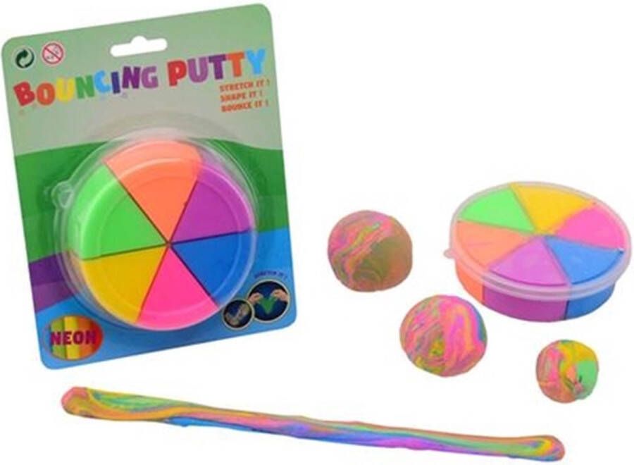 Johntoy Speelklei Bouncing Duo putty slijm Sinterklaas- schoencadeau schoencadeautje stuiterbal