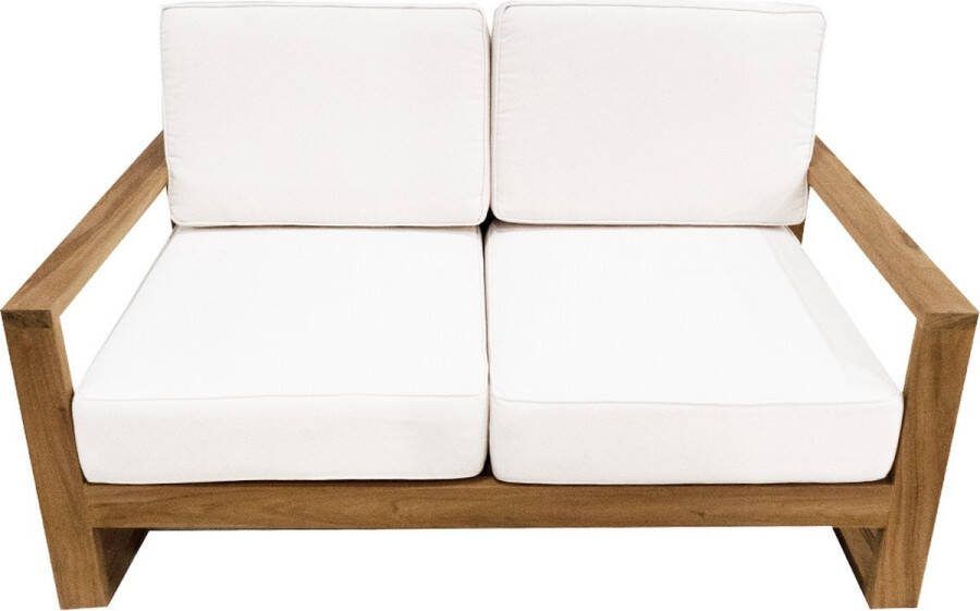JoJo Living Tuinmeubelen Tuinstoel Java Loungebank 2 Zits Met armleuning Loungebank 140 x 87 cm