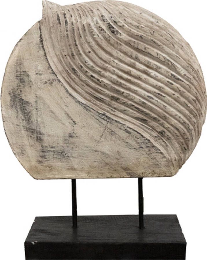 JoJo Living Woonaccessoires Ornament Teakhouten ornament Poni Whitewash Handgemaakt
