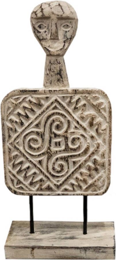 JoJo Living Woonaccessoires Ornamenten Suarhouten ornament Rafika Model 3 Handgemaakt