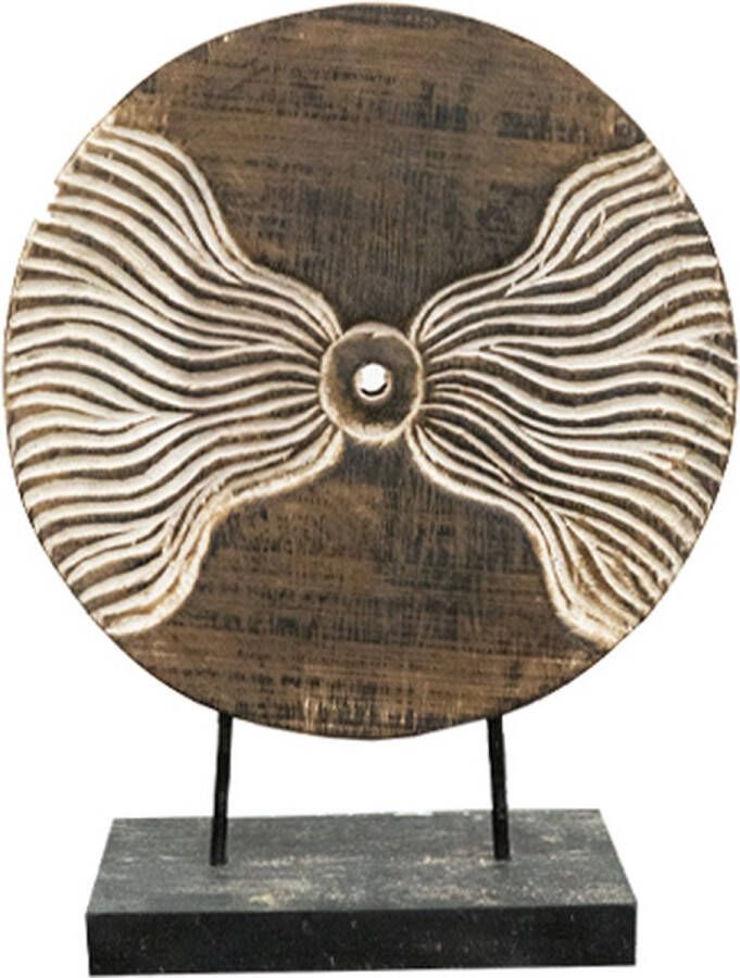 JoJo Living Woonaccessoires Ornamenten Teakhouten ornament Coclat S Handgemaakt